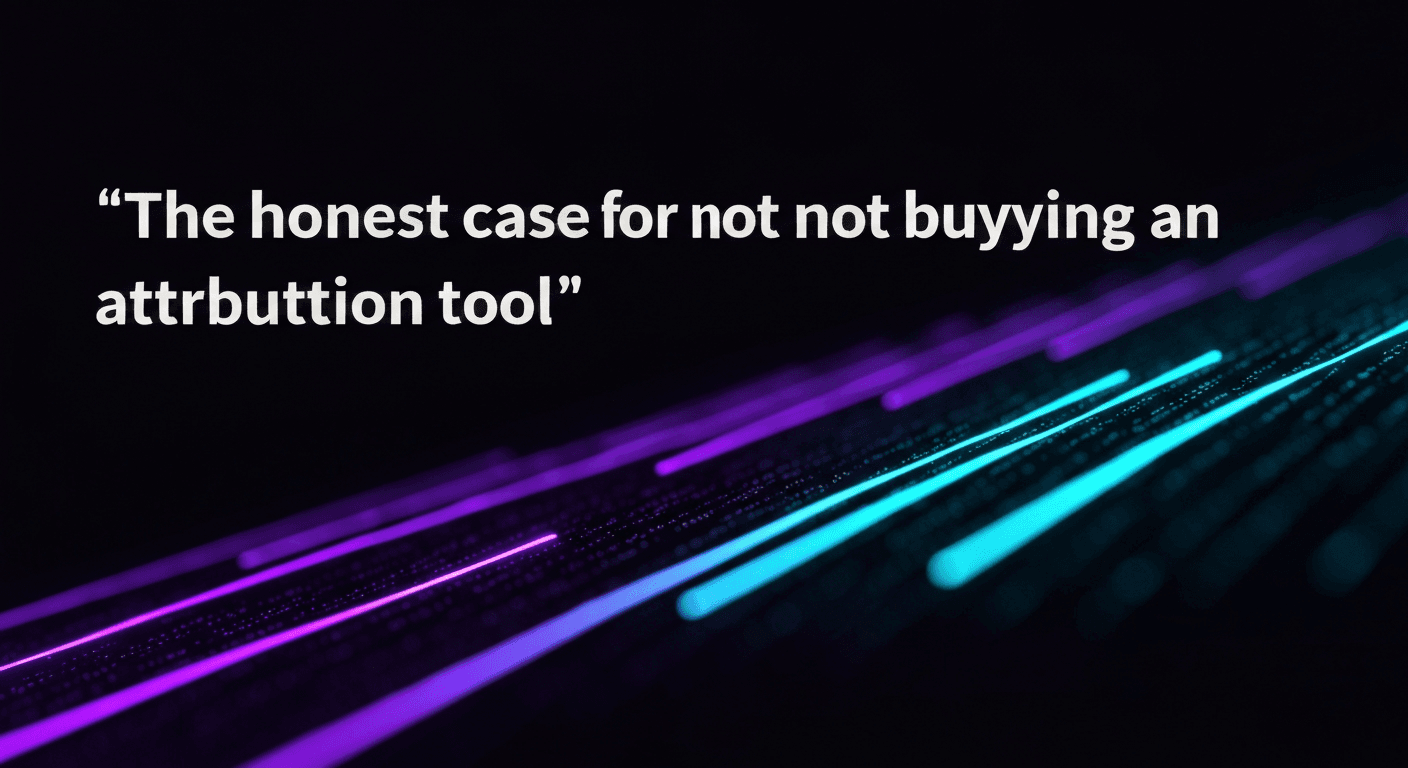 Featured image for: The honest case for not buying an attribution tool